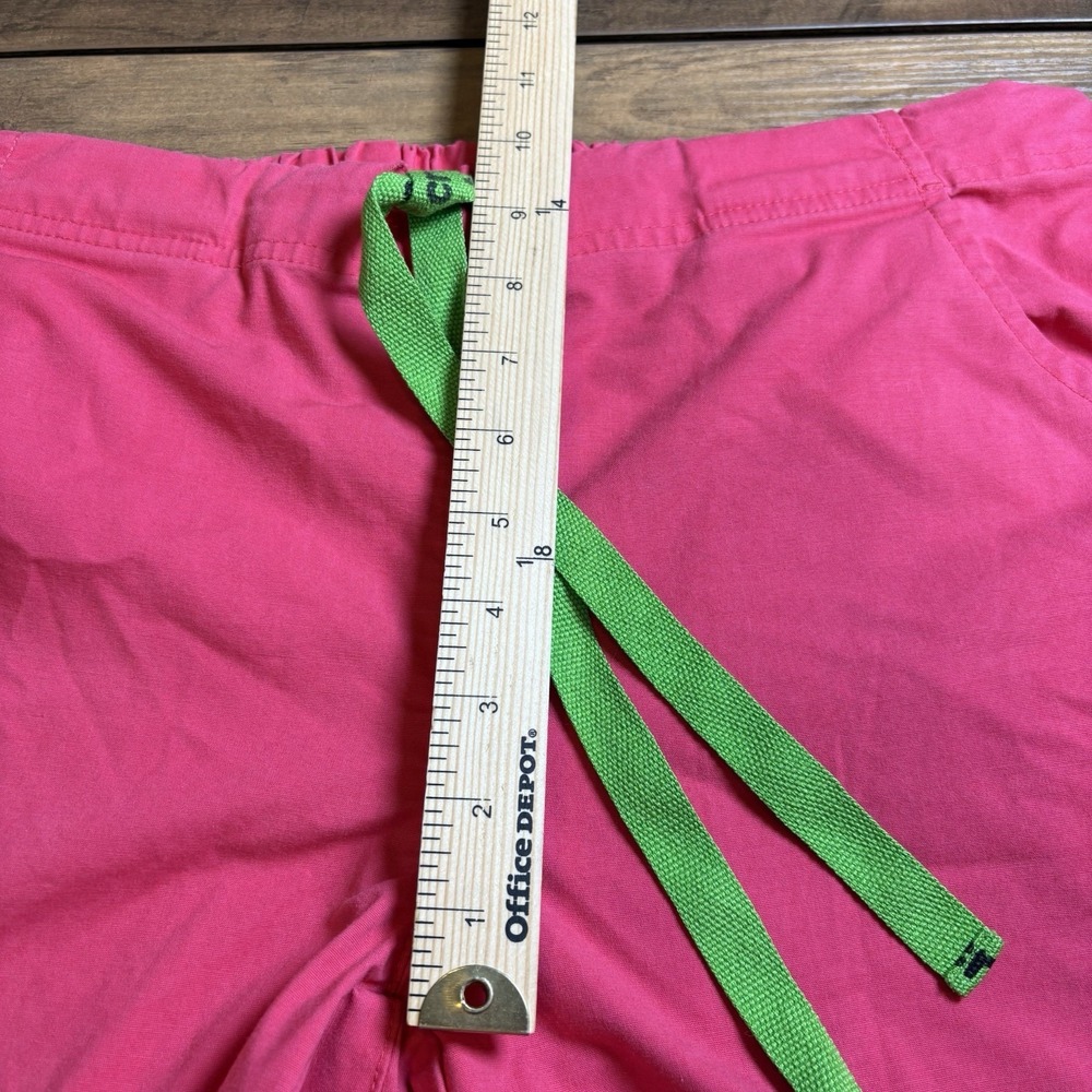 Crocs Womens M Pink Scrub Pants Medical Nursing Y2K Cargo Cotton Blend - Picture 13 of 16
